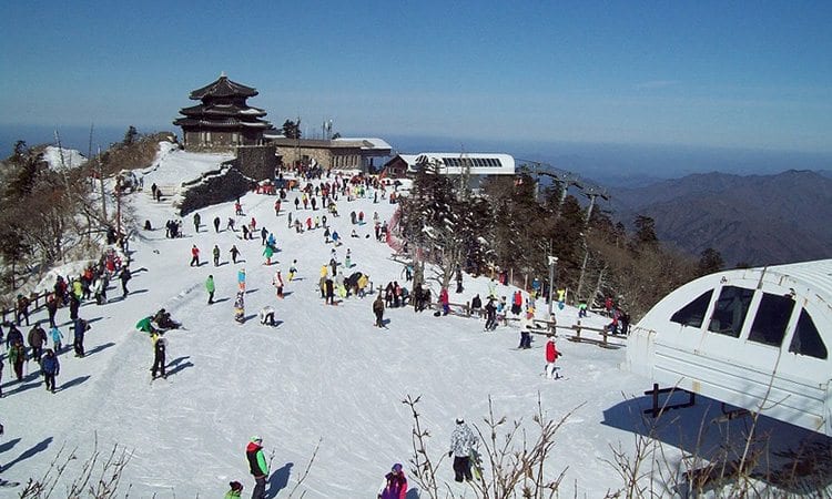 deogyusan resort ski snowboard vinter