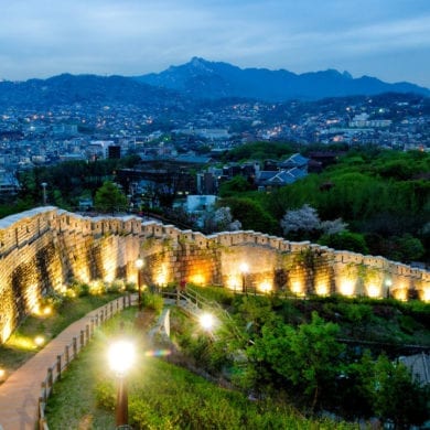 castle korea seoul city wall