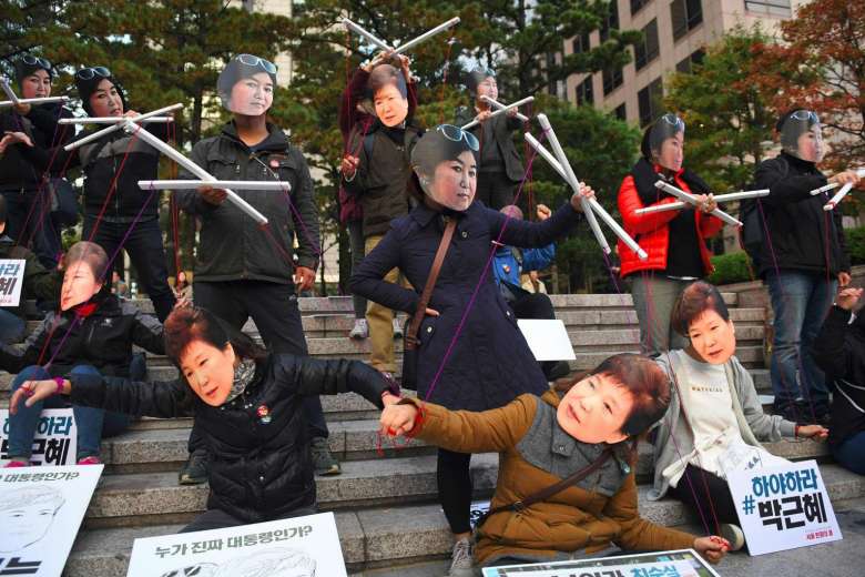 park geun-hye choi soon-sil puppet protests