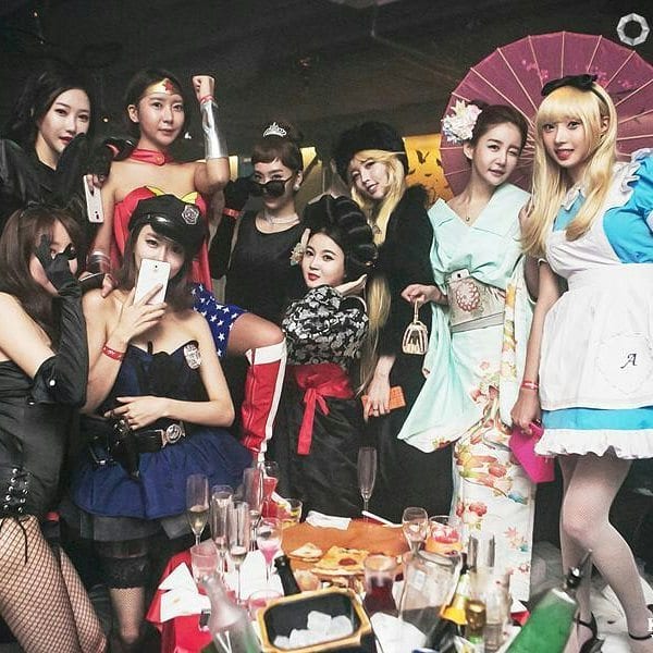 Club Octagon Halloween Party Girls