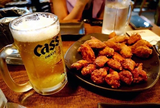 korean fried chicken beer chimaek