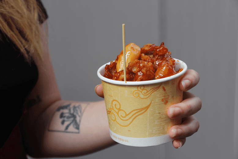 cup yangnyeom chicken street food korea