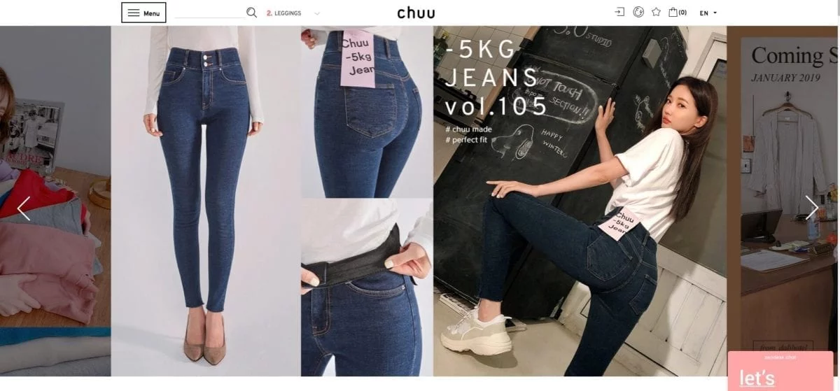 moda das Roupas de compras online chuu