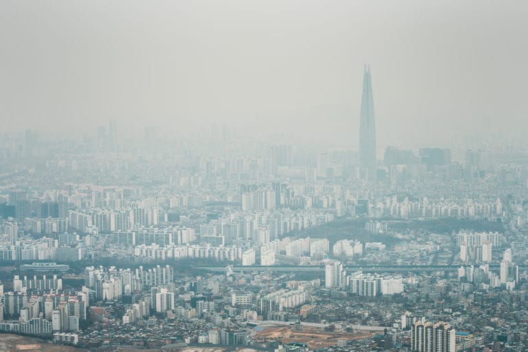 pollution in korea