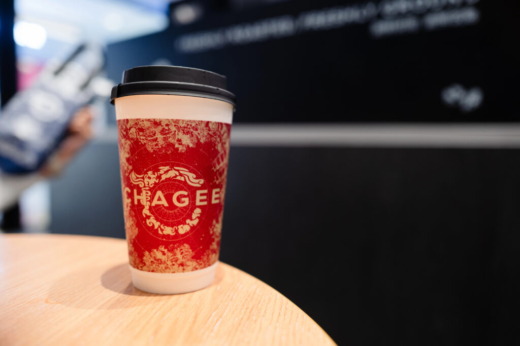 chagee milk tea shop korea