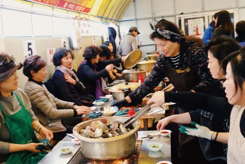 grilled oysters korea boryeong
