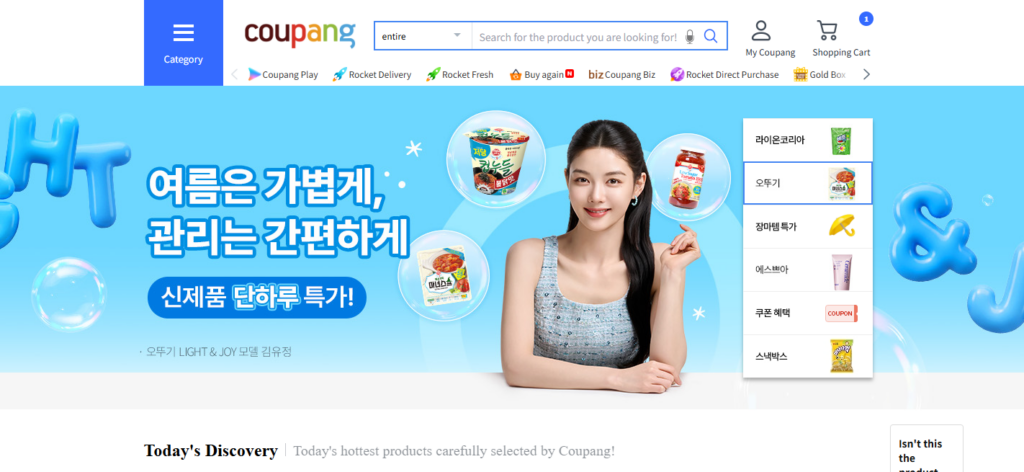 coupang online shopping