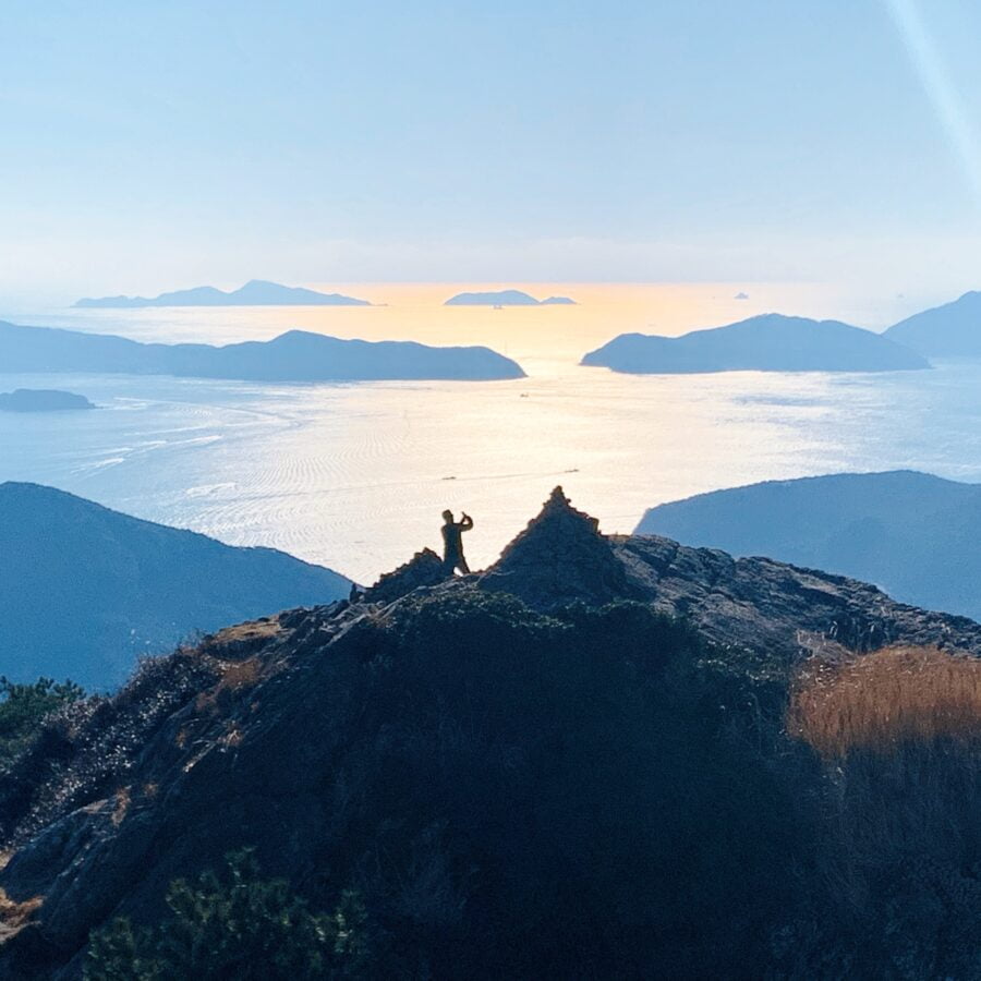 Mireuksan in Tongyeong Korea