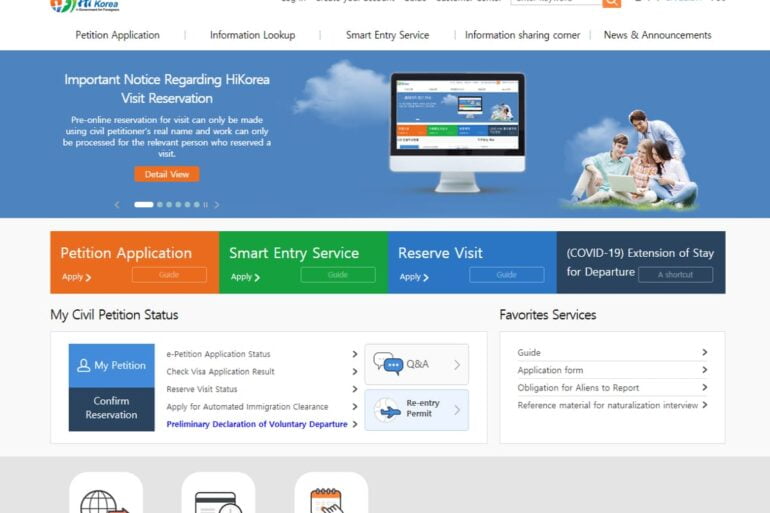 HiKorea website