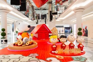 Chinese New Year in Macau - See Snoopy installations