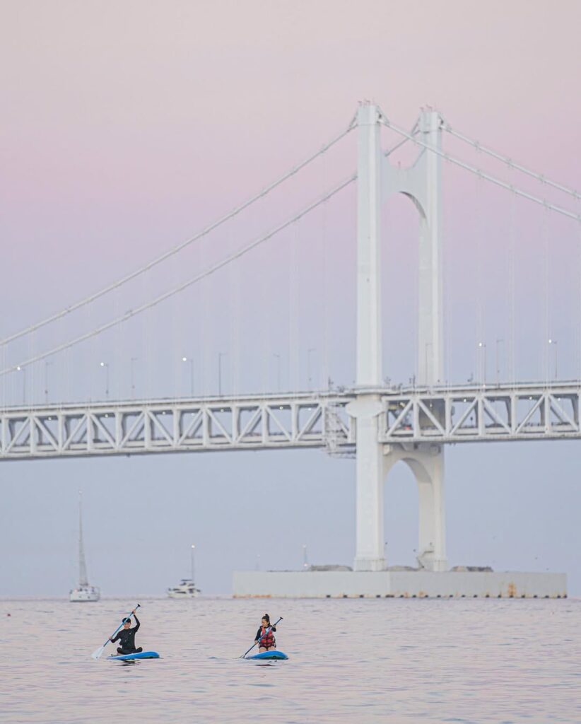 Paddle Boarding in Gwangalli Beach