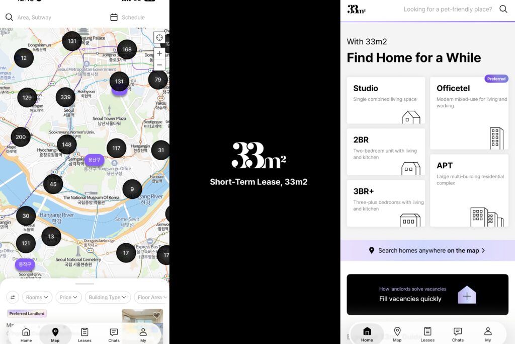 33m2 short term rental app 
