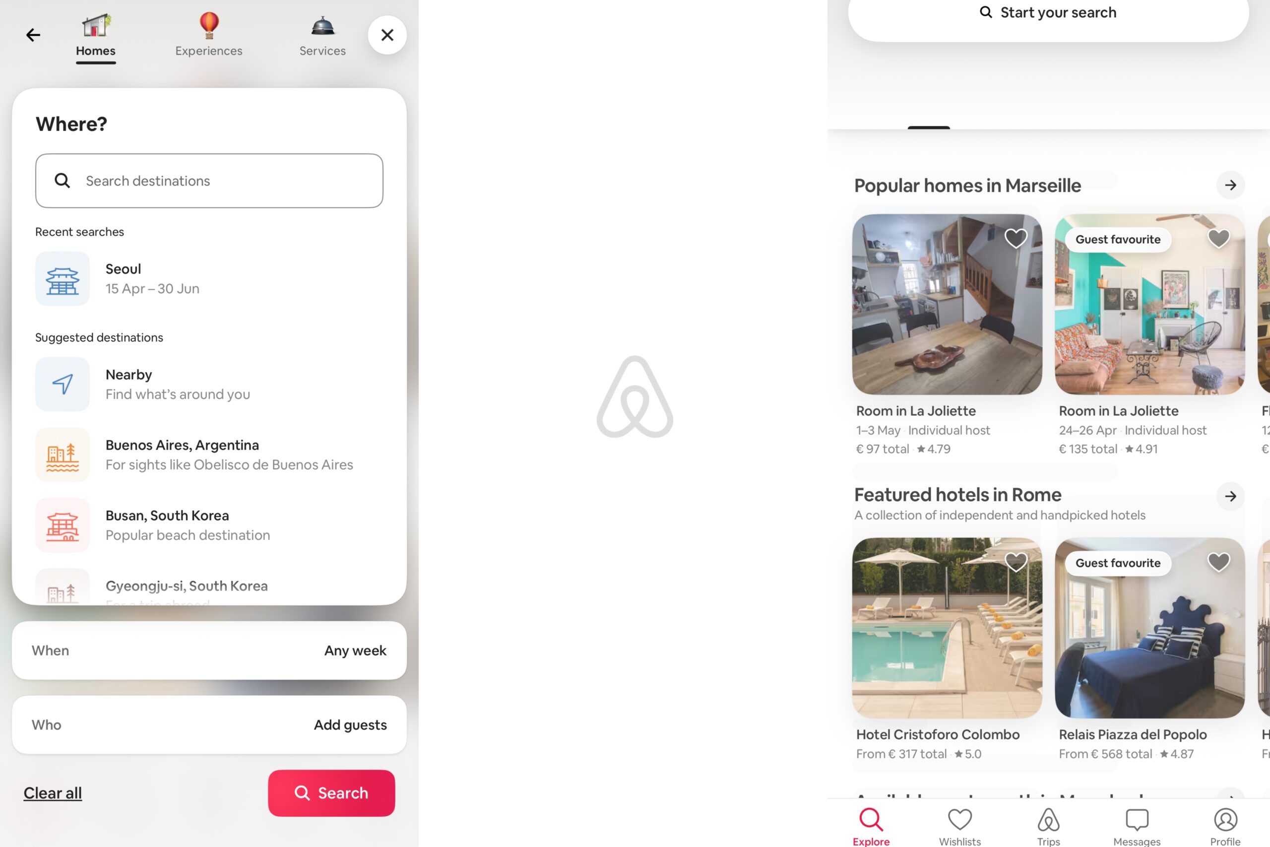 airbnb accomodation website 