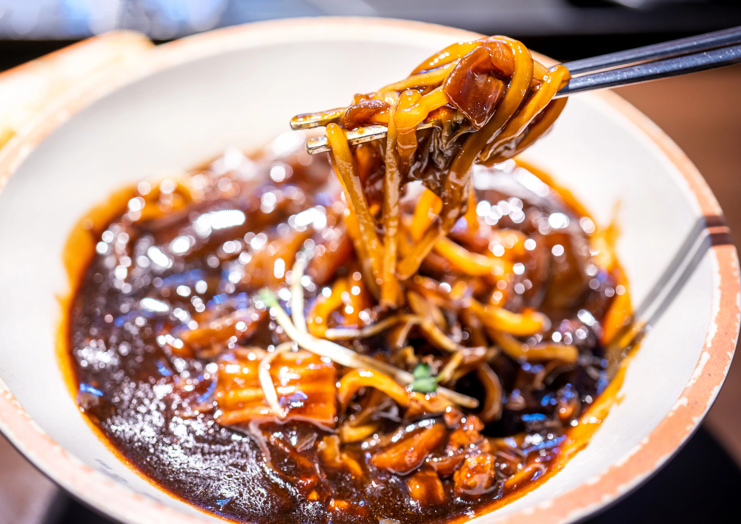 Korean Black Bean Noodles jajangmyeon