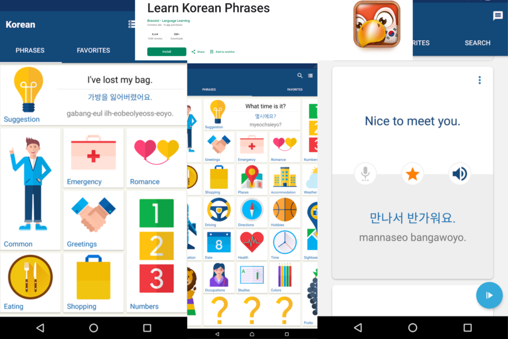 Learn Korean by Bravo Language  Apple  Android The Best FREE Korean Learning Apps 2026