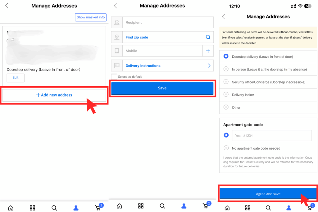 How to Use and Order on Coupang in Korea (English Guide for Foreigners) Sign up process name address